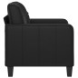 vidaXL Sillón cuero sintético negro 60 cm vidaXL Sillón cuero sintético negro 60 cm