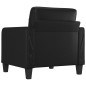 vidaXL Sillón cuero sintético negro 60 cm vidaXL Sillón cuero sintético negro 60 cm