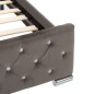 vidaXL Estructura de cama de terciopelo gris 90x200 cm vidaXL Estructura de cama de terciopelo gris 90x200 cm