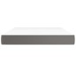 vidaXL Colchón de muelles ensacados cuero sintético gris 140x190x20 cm vidaXL Colchón de muelles ensacados cuero sintético gris 140x190x20 cm