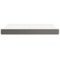 vidaXL Colchón de muelles ensacados cuero sintético gris 140x190x20 cm vidaXL Colchón de muelles ensacados cuero sintético gris 140x190x20 cm