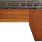 vidaXL Tumbona de ratán sintético y madera maciza de acacia gris vidaXL Tumbona de ratán sintético y madera maciza de acacia gris