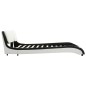 vidaXL Estructura cama con LED cuero sintético negro blanco 140x200 cm vidaXL Estructura cama con LED cuero sintético negro blanco 140x200 cm