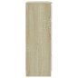 vidaXL Aparador madera contrachapada blanco roble Sonoma 60x35x98,5 cm vidaXL Aparador madera contrachapada blanco roble Sonoma 60x35x98,5 cm