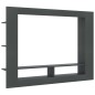 vidaXL Mueble de TV madera contrachapada gris 152x22x113 cm vidaXL Mueble de TV madera contrachapada gris 152x22x113 cm