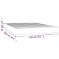 vidaXL Colchón de muelles ensacados cuero sintético gris 140x190x20 cm vidaXL Colchón de muelles ensacados cuero sintético gris 140x190x20 cm