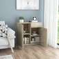vidaXL Aparador de madera contrachapada color roble Sonoma 80x36x75 cm