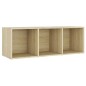 vidaXL Mueble para TV madera contrachapada roble Sonoma 107x35x37 cm