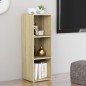 vidaXL Mueble para TV madera contrachapada roble Sonoma 107x35x37 cm