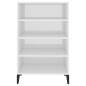 vidaXL Aparador de madera contrachapada blanco brillante 57x35x90 cm vidaXL Aparador de madera contrachapada blanco brillante 57x35x90 cm