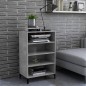 vidaXL Aparador de madera contrachapada gris hormigón 57x35x90 cm vidaXL Aparador de madera contrachapada gris hormigón 57x35x90 cm