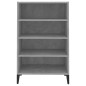 vidaXL Aparador de madera contrachapada gris hormigón 57x35x90 cm vidaXL Aparador de madera contrachapada gris hormigón 57x35x90 cm