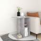vidaXL Mesa auxiliar de madera contrachapada gris hormigón 60x40x45 cm vidaXL Mesa auxiliar de madera contrachapada gris hormigón 60x40x45 cm
