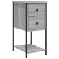 vidaXL Mesita de noche madera de ingeniería gris Sonoma 32x42x70 cm vidaXL Mesita de noche madera de ingeniería gris Sonoma 32x42x70 cm