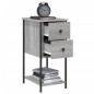 vidaXL Mesita de noche madera de ingeniería gris Sonoma 32x42x70 cm vidaXL Mesita de noche madera de ingeniería gris Sonoma 32x42x70 cm