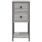 vidaXL Mesita de noche madera de ingeniería gris Sonoma 32x42x70 cm vidaXL Mesita de noche madera de ingeniería gris Sonoma 32x42x70 cm