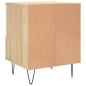 vidaXL Mesita de noche madera de ingeniería roble Sonoma 40x35x50 cm vidaXL Mesita de noche madera de ingeniería roble Sonoma 40x35x50 cm