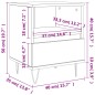 vidaXL Mesita de noche madera de ingeniería roble Sonoma 40x35x50 cm vidaXL Mesita de noche madera de ingeniería roble Sonoma 40x35x50 cm