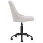 vidaXL Sillas de comedor giratorias 2 unidades tela color crema vidaXL Sillas de comedor giratorias 2 unidades tela color crema