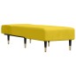 vidaXL Sofá diván de terciopelo amarillo vidaXL Sofá diván de terciopelo amarillo