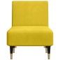 vidaXL Sofá diván de terciopelo amarillo vidaXL Sofá diván de terciopelo amarillo