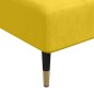 vidaXL Sofá diván de terciopelo amarillo vidaXL Sofá diván de terciopelo amarillo