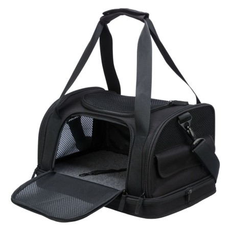 TRIXIE Bolso para transporte aéreo de perros Fly negro 45x28x25 cm