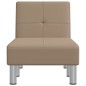 vidaXL Diván de cuero sintético color capuchino vidaXL Diván de cuero sintético color capuchino