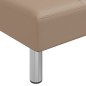 vidaXL Diván de cuero sintético color capuchino vidaXL Diván de cuero sintético color capuchino