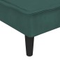 vidaXL Sofá diván de terciopelo verde oscuro