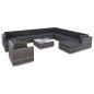 vidaXL Set de muebles de jardín 12 pzas y cojines ratán sintético gris vidaXL Set de muebles de jardín 12 pzas y cojines ratán sintético gris