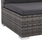 vidaXL Set de muebles de jardín 12 pzas y cojines ratán sintético gris vidaXL Set de muebles de jardín 12 pzas y cojines ratán sintético gris