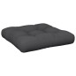vidaXL Cojín para palets tela negro 60x60x12 cm vidaXL Cojín para palets tela negro 60x60x12 cm