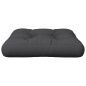 vidaXL Cojín para palets tela negro 60x60x12 cm vidaXL Cojín para palets tela negro 60x60x12 cm