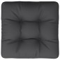 vidaXL Cojín para palets tela negro 60x60x12 cm vidaXL Cojín para palets tela negro 60x60x12 cm
