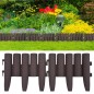 vidaXL Bordes de jardín 36 unidades PP marrón 10 m vidaXL Bordes de jardín 36 unidades PP marrón 10 m