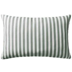 vidaXL Cojines para exterior a rayas 60x40 cm gris 2 unidades