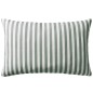 vidaXL Cojines para exterior a rayas 60x40 cm gris 2 unidades