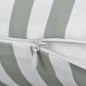 vidaXL Cojines para exterior a rayas 60x40 cm gris 2 unidades