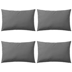 vidaXL Cojines para exteriores 60x40 cm gris 4 unidades
