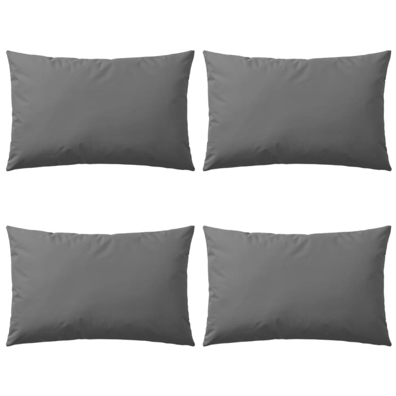 vidaXL Cojines para exteriores 60x40 cm gris 4 unidades vidaXL Cojines para exteriores 60x40 cm gris 4 unidades