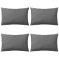 vidaXL Cojines para exteriores 60x40 cm gris 4 unidades vidaXL Cojines para exteriores 60x40 cm gris 4 unidades