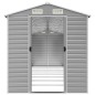 vidaXL Cobertizo de jardín acero galvanizado gris claro 191x725x198 cm vidaXL Cobertizo de jardín acero galvanizado gris claro 191x725x198 cm