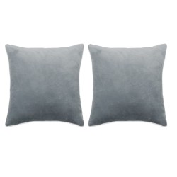 vidaXL Cojines de tela 60x60 cm gris 2 unidades