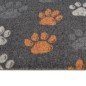 vidaXL Alfombra de cocina lavable terciopelo dibujo de patas 60x180 cm vidaXL Alfombra de cocina lavable terciopelo dibujo de patas 60x180 cm