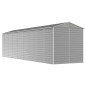 vidaXL Cobertizo de jardín acero galvanizado gris claro 191x725x198 cm vidaXL Cobertizo de jardín acero galvanizado gris claro 191x725x198 cm