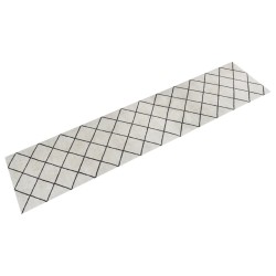 vidaXL Alfombra de cocina lavable terciopelo cuadrados 60x300 cm