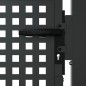 vidaXL Puerta de jardín acero gris antracita 105x125 cm