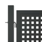 vidaXL Puerta de jardín acero gris antracita 300x125 cm