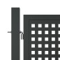 vidaXL Puerta de jardín acero gris antracita 300x175 cm